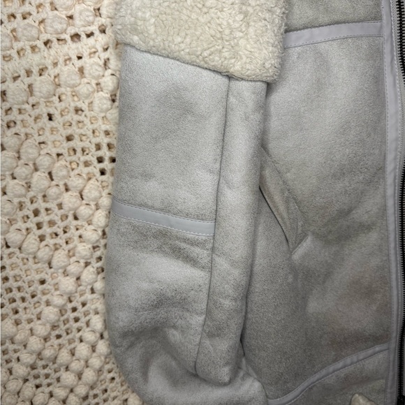 ASOS Women's Cream Shearling Jacket - Picture 5 of 13
